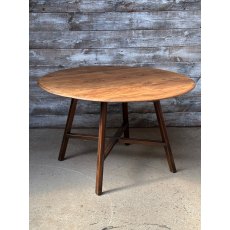 Vintage Ercol English Elm Drop Leaf Dining Table
