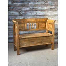 Handmade Solid Pine Hall Settle