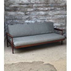Fabulous Mid Century Danish Teak Framed Sofa