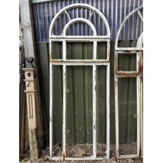 Reclaimed 1930's Galvanised Cast Iron Arched Window Frame
