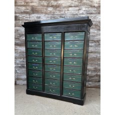Large Vintage Mid 20th Century French Solicitors Drawers