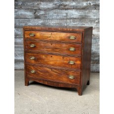 Antique Edwardian Mahogany Chest Of Drawers