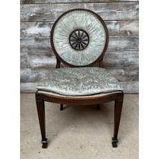 Antique Fine Victorian Pieced Back Occasional Chair