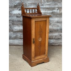 Beautiful Victorian Pine & Mahogany Bedside Cupboard