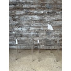 Vintage Phillip Stark Ghost Chairs By Kartell