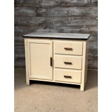 Vintage 1940's Tinned Top Kitchen Cabinet Unit