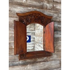 Vintage Hand Carved Hardwood Mirror
