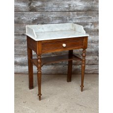 Edwardian Marble Topped Small Washstand