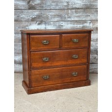 Lovely Small Edwardian Mahogany Chest Of Drawers