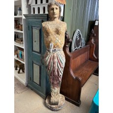 Vintage Hand Carved & Painted Figurehead