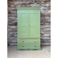 Reclaimed Modern Painted Solid Pine Wardrobe