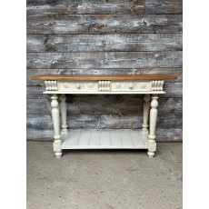 Vintage Decorative Carved Wood Painted Sideboard