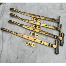 Antique Arts & Crafts Brass Window Stays