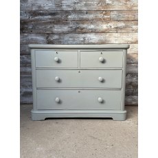 Antique Painted Mahogany Chest Of Drawers