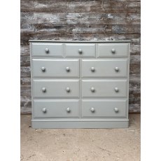 Reclaimed Solid Painted Pine Multi Drawer Chest