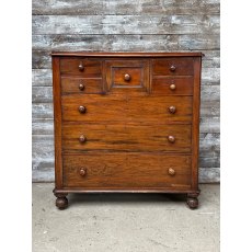 Unusual Antique Victorian Mahogany Multi Chest Of Drawers