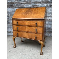Antique English Bureau On Claw Feet