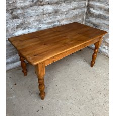 Vintage Farmhouse Pine Dining Table