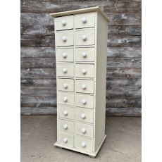 Reclaimed Hardwood Tall Apothecary Chest Of Drawers