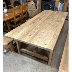 Beautiful Rustic Farmhouse Elm Dining Table (2.4m x 1m)