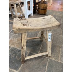 Vintage Rustic Elm Stool (5) Vintage Rustic Elm Stool (5)