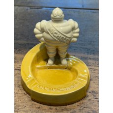 Vintage 1940's Michelin Man Mustard Yellow Ashtray Vintage 1940's Michelin Man Mustard Yellow Ashtray