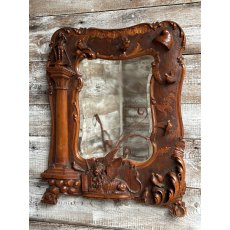 Beautiful Grand Tour Venetian Carved Limewood Mirror