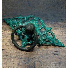 Antique 19th Century Painted Iron Door Pull