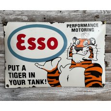 Original Esso "Put A Tiger In Your Tank" Enamel Sign