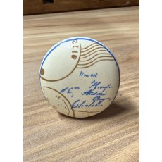 Ceramic Cupboard Knob with Postcard Design