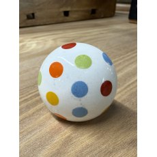 Round Ceramic Multi Colour Polka Dot Knob