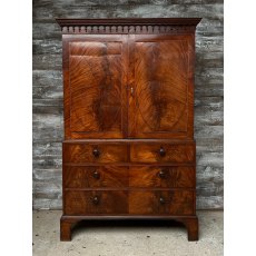 Antique Large Victorian Mahogany Linen Press Antique Large Victorian Mahogany Linen Press