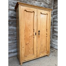 Lovely Vintage Light Pine Wardrobe