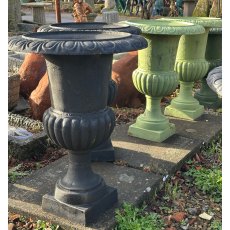 Large Classical Painted Iron Garden Urn