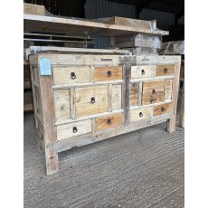 Beautiful Rustic Elm Multi Drawer Chest