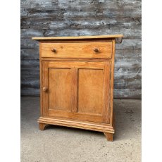 Vintage Waxed Pine Farmhouse Cabinet