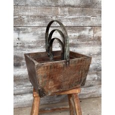 Wooden Painted Baskets Wooden Painted Baskets