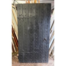 Antique Studded & Braced Cottage Front Door