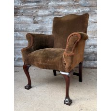 Antique George III Upholstered Armchair