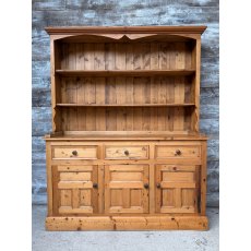 Vintage Waxed English Pine Farmhouse Dresser