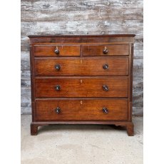 Massive Antique Oak & Pine Chest Of Drawers c1840