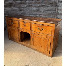Rustic 18th Century English Pine Dresser Base Sideboard