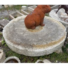 Reclaimed Weathered Large Granite Millstone 1900mm