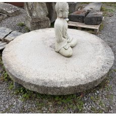 Massive Reclaimed Weathered Granite Millstone