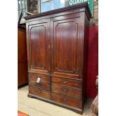 Impressive Antique George III Mahogany Wardrobe