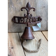 Rustic Painted Welcome Bell Rustic Painted Welcome Bell