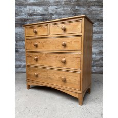 Vintage Farmhouse Pine Chest Of Drawers