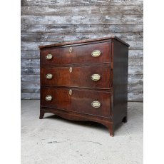 Regency Herring Bone Banded Mahogany Chest Of Drawers Regency Herring Bone Banded Mahogany Chest Of Drawers
