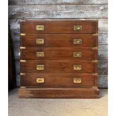 Antique Small English Campaign Chest
