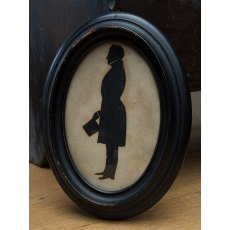 Antique c1850 Cut Silhouette Portrait Of A Gentleman Antique c1850 Cut Silhouette Portrait Of A Gentleman